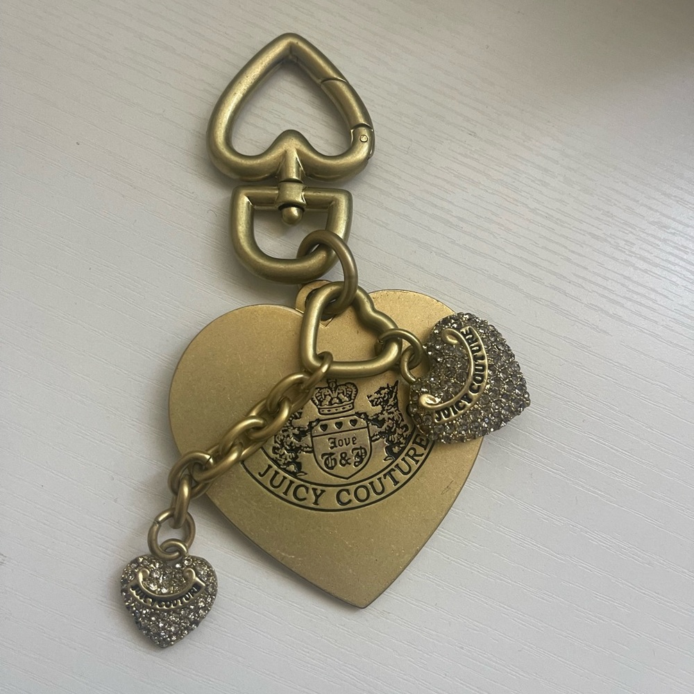 Juicy Couture Gold Heart Key Holder